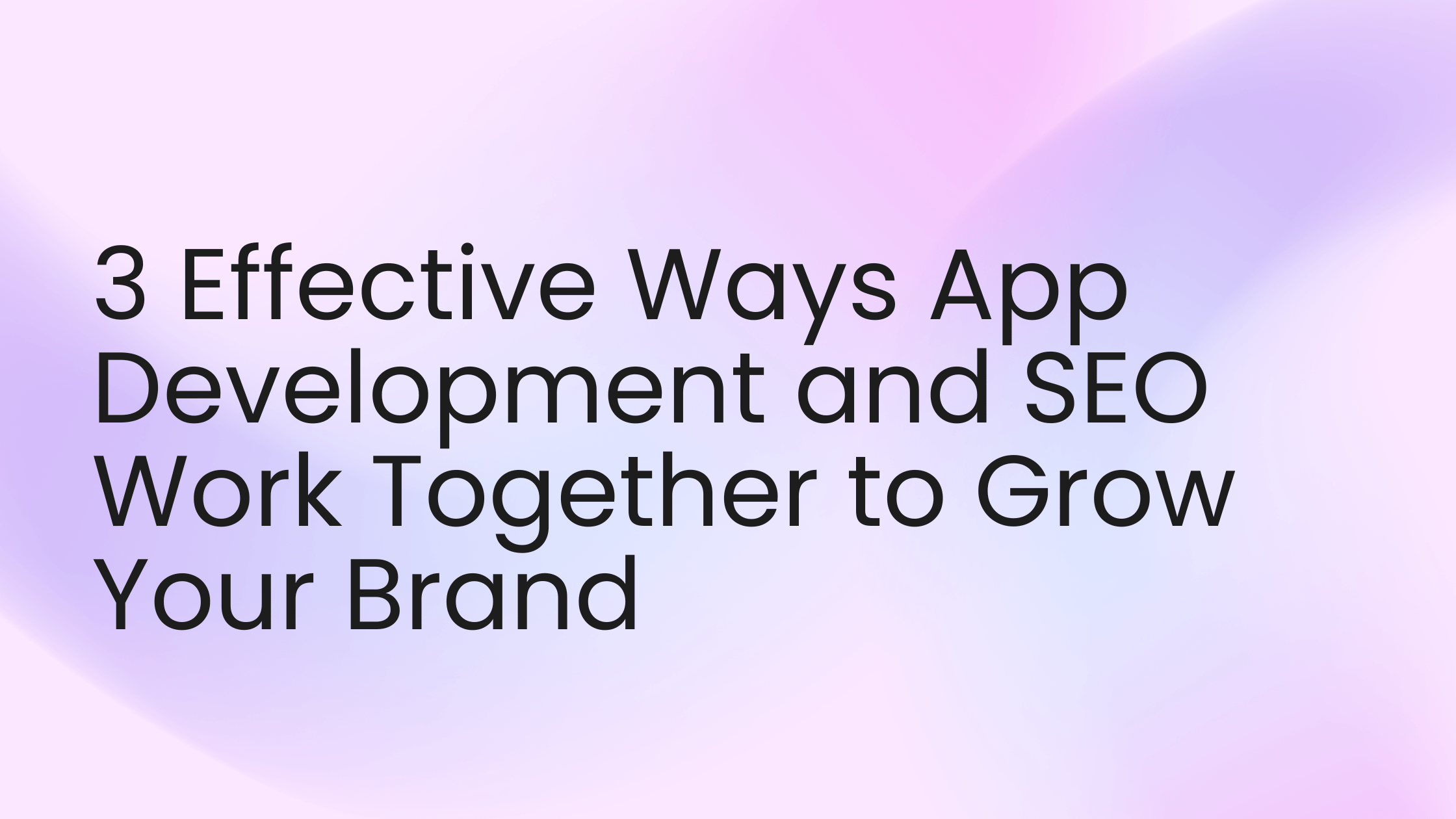 App Development and SEO