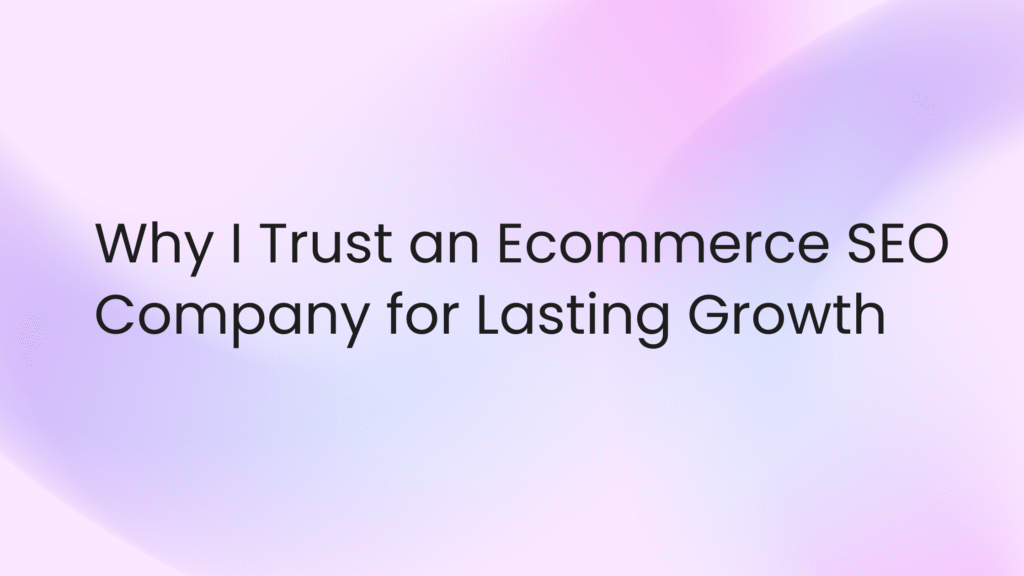 ecommerce seo company